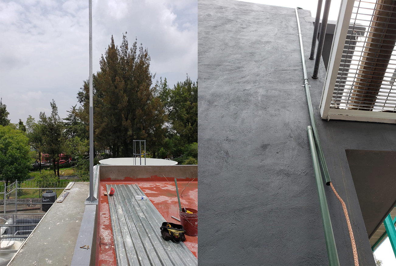 Instalación de pararrayos