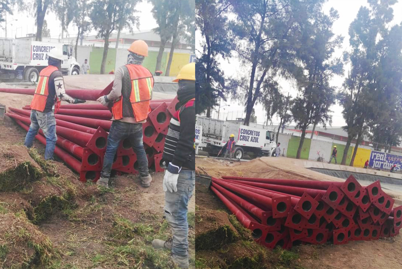 Postes cónico-circulares